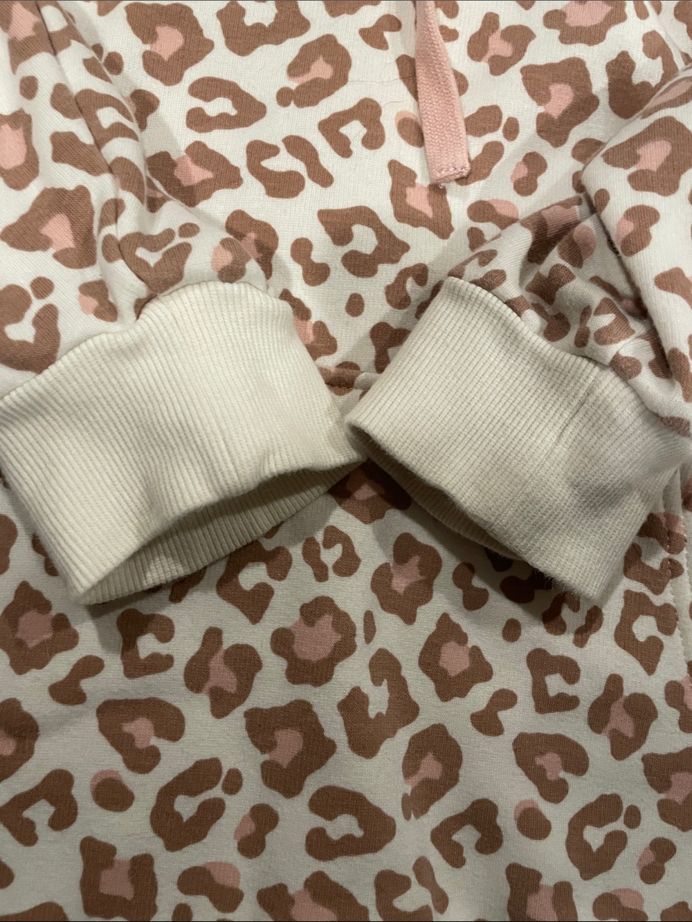 UGG Women's Leopard Print Hoodie in Pink and Cream - Picture 3 of 5